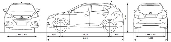 Чертеж hyundai i30